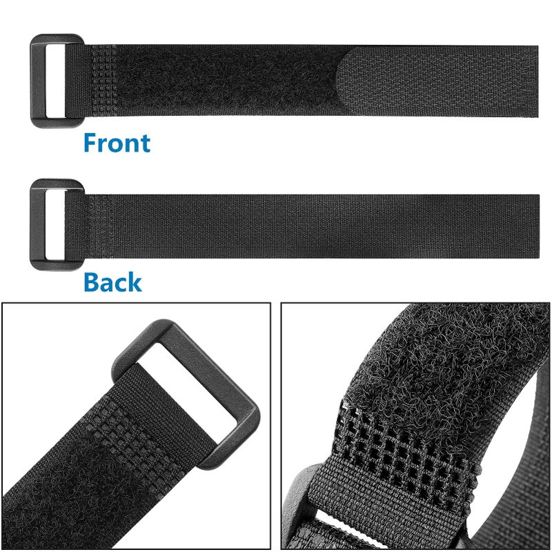 Pasow Adjustable Cable Ties Organizer Fastener with Plastic buckle (12Inch Pack of 25) - Image 5
